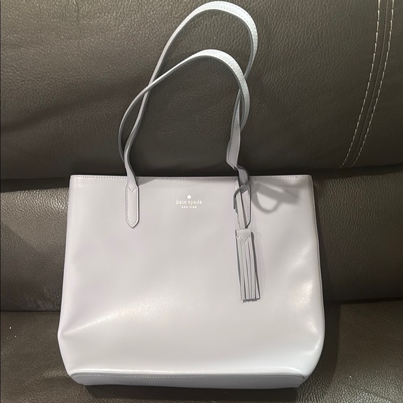 Kate spade bluelish gray tote bag - Picture 1 of 8